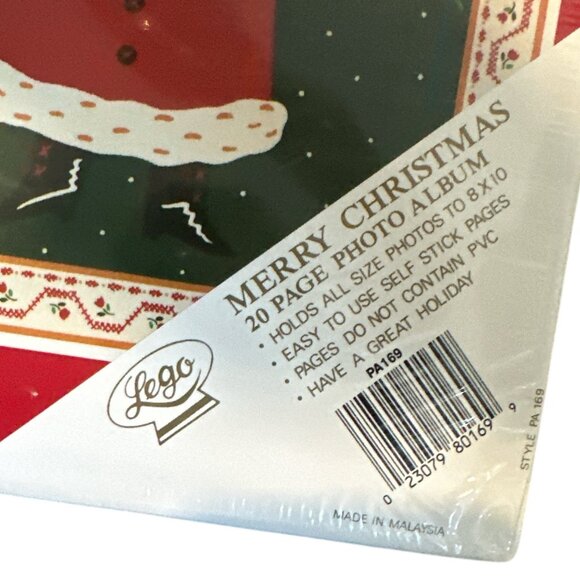 Photo Albums 2-20 Self Stick Pages 8x10" Merry Christmas Santa &Tree Designs NEW - Picture 2 of 2